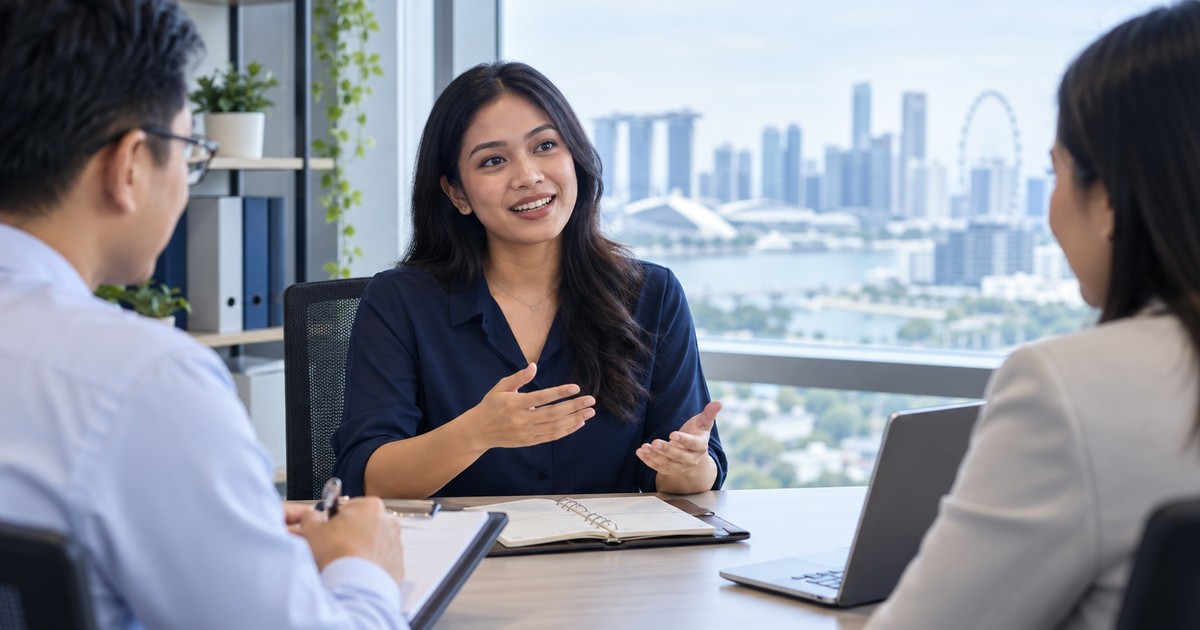 Administrative assistant interview questions — illustrative workplace photograph