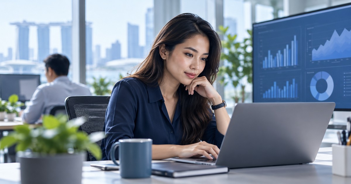 7 data analyst portfolio ideas that make the question and limitations clear — illustrative technology workplace photograph