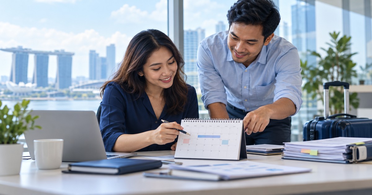 Annual leave in Singapore — illustrative workplace photograph