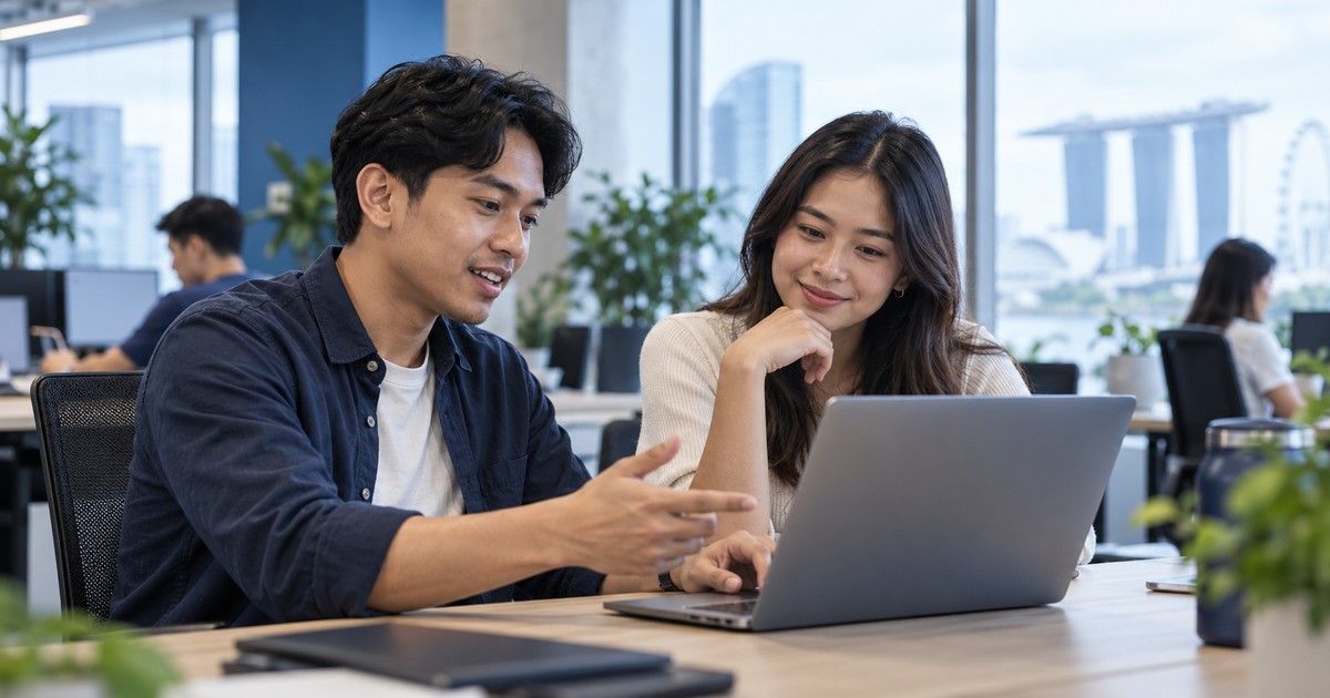 7 software developer portfolio ideas that show more than a finished screen — illustrative technology workplace photograph