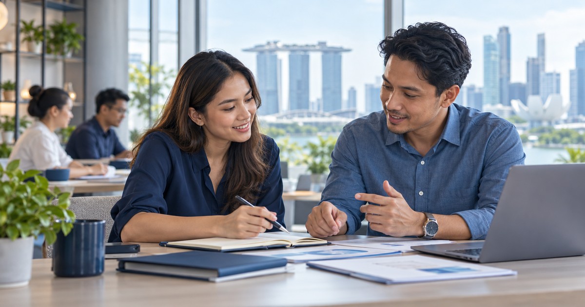 Career development plan — illustrative workplace photograph