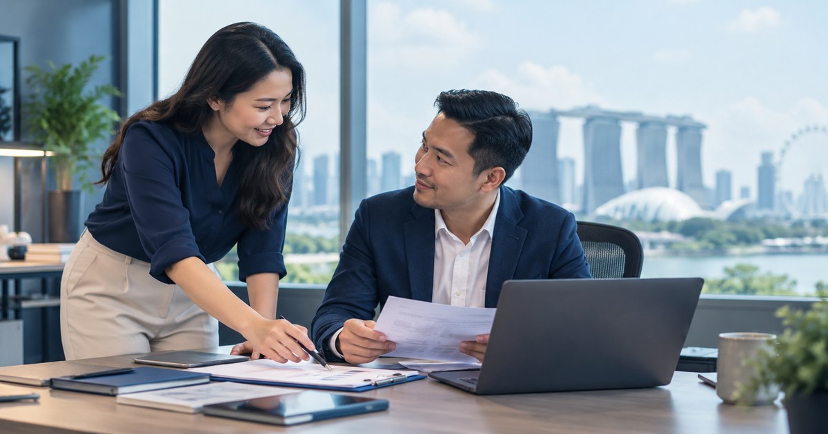 Notice periods in Singapore — illustrative workplace photograph