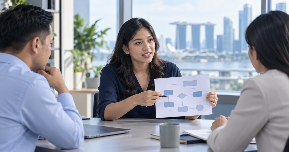 Operations manager interview questions — illustrative workplace photograph