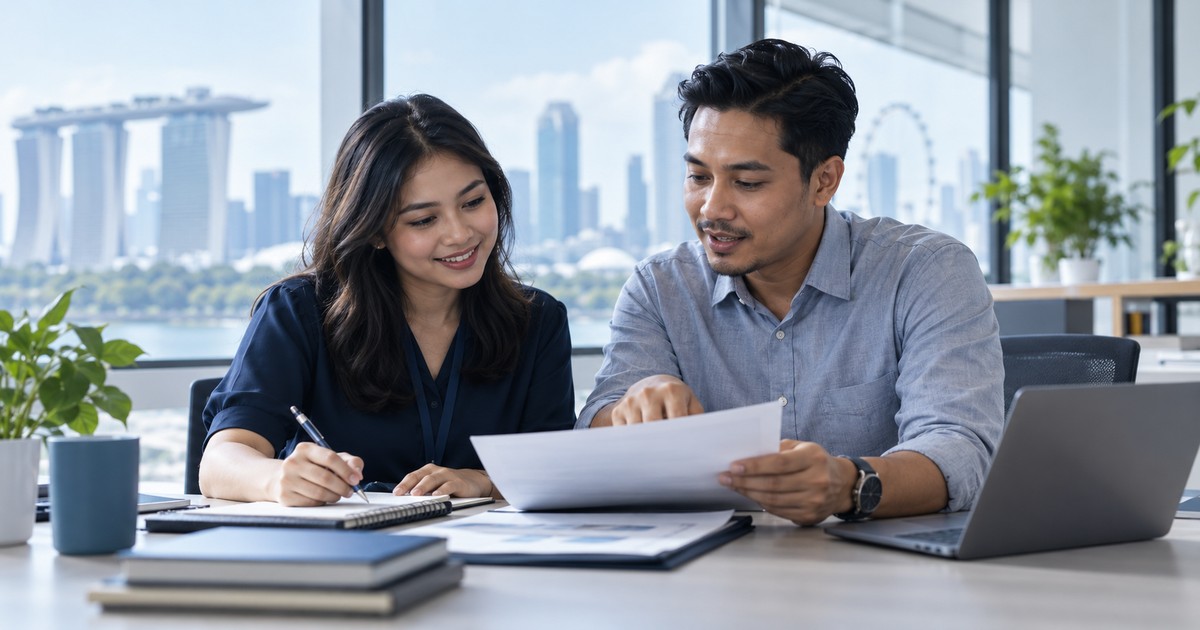 Probation review preparation — illustrative workplace photograph