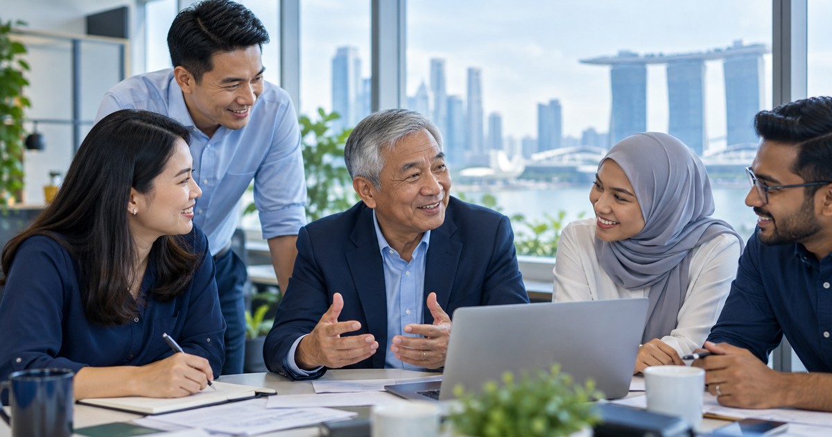 Singapore’s 2029 retirement-age plan — illustrative workplace photograph