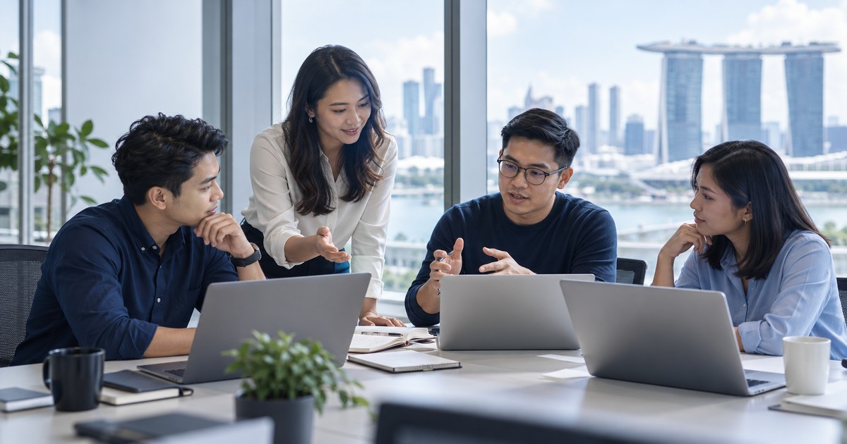10 tech roles to research in Singapore — illustrative technology workplace photograph